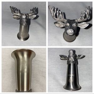 Jagermeister Pewter Buck Head Stag Shot Glass